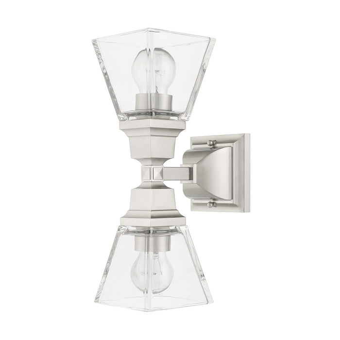 Livex Lighting 17178-91 Two Light Wall Sconce, Brushed Nickel