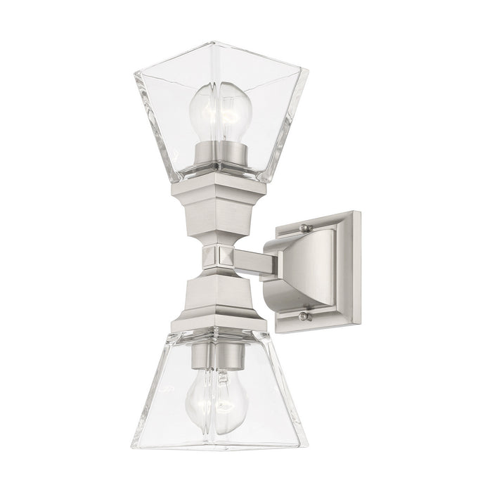 Livex Lighting 17178-91 Two Light Wall Sconce, Brushed Nickel