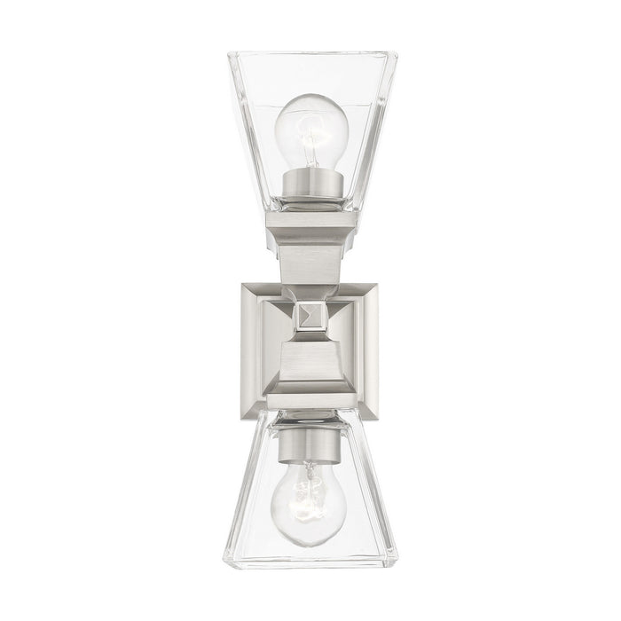 Livex Lighting 17178-91 Two Light Wall Sconce, Brushed Nickel