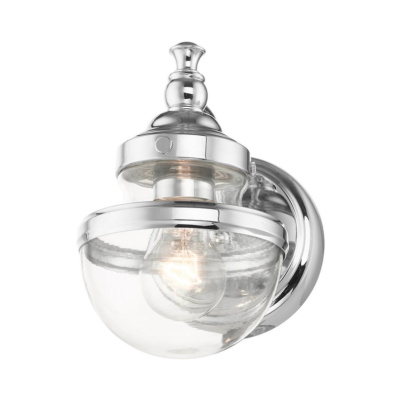 Livex Lighting 17411-05 One Light Vanity, Polished Chrome