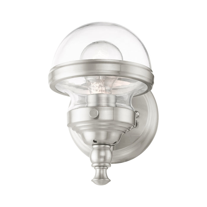 Livex Lighting 17411-91 One Light Vanity, Brushed Nickel