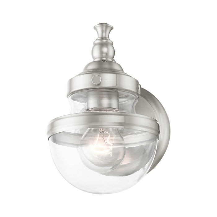 Livex Lighting 17411-91 One Light Vanity, Brushed Nickel