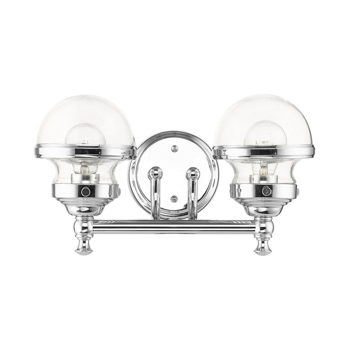 Livex Lighting 17412-05 Two Light Vanity, Polished Chrome