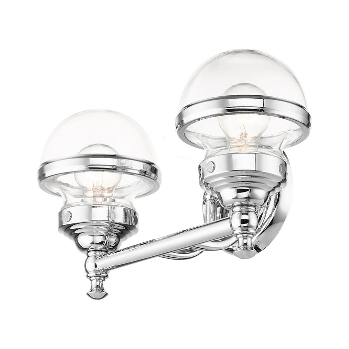 Livex Lighting 17412-05 Two Light Vanity, Polished Chrome