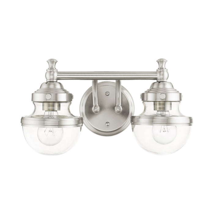 Livex Lighting 17412-91 Two Light Vanity, Brushed Nickel