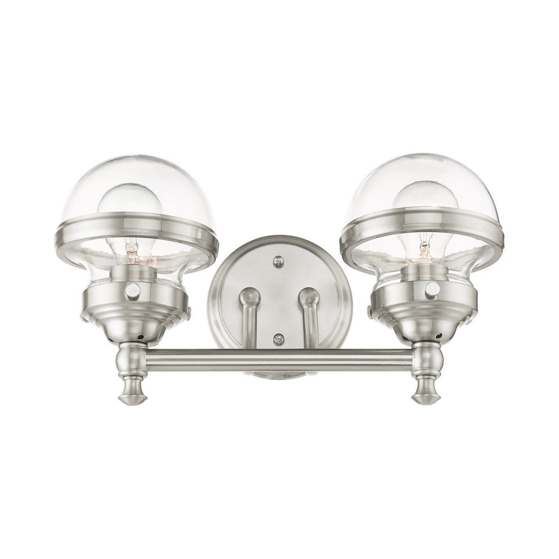 Livex Lighting 17412-91 Two Light Vanity, Brushed Nickel