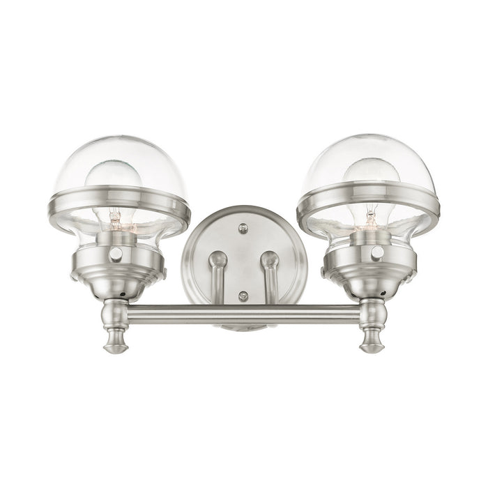 Livex Lighting 17412-91 Two Light Vanity, Brushed Nickel