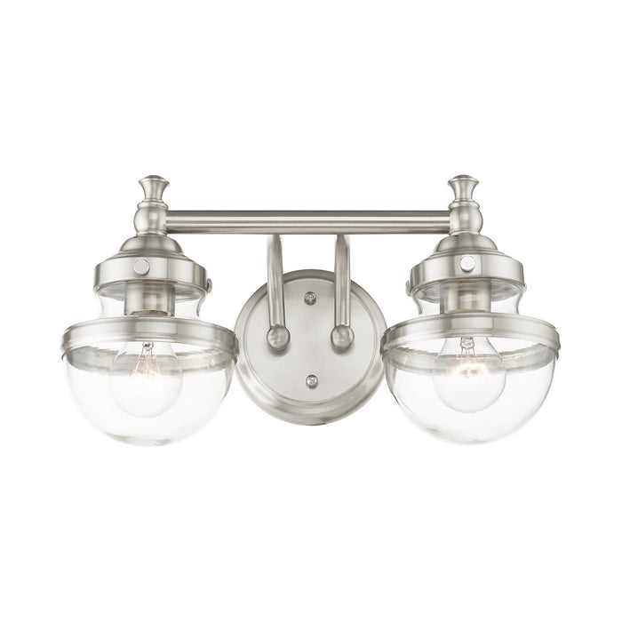 Livex Lighting 17412-91 Two Light Vanity, Brushed Nickel