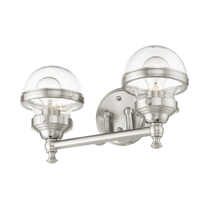 Livex Lighting 17412-91 Two Light Vanity, Brushed Nickel