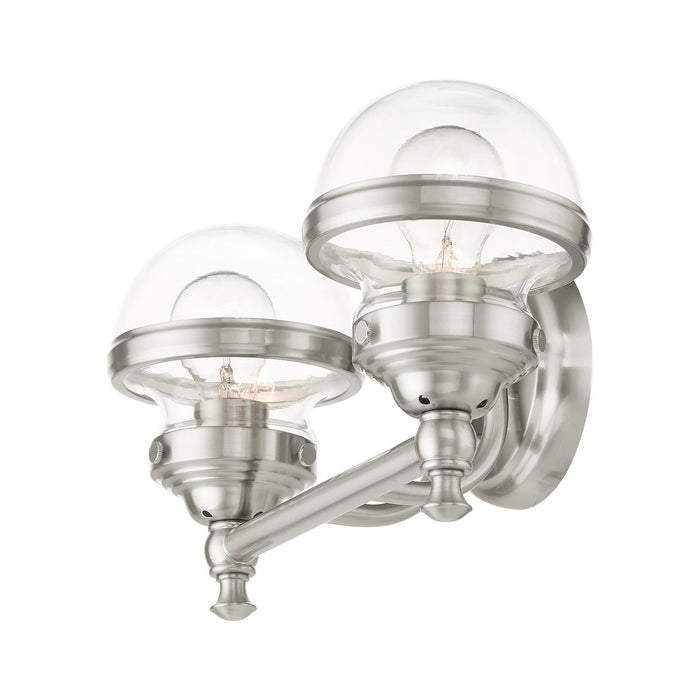 Livex Lighting 17412-91 Two Light Vanity, Brushed Nickel