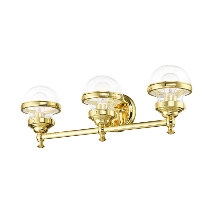 Livex Lighting 17413-02 Three Light Vanity, Polished Brass