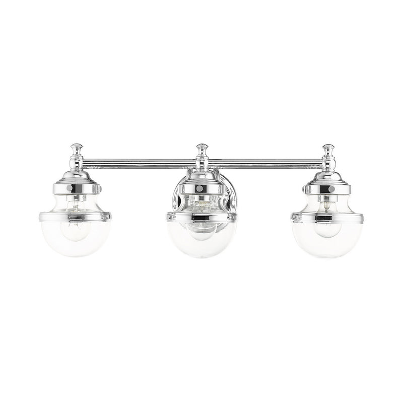 Livex Lighting 17413-05 Three Light Vanity, Polished Chrome
