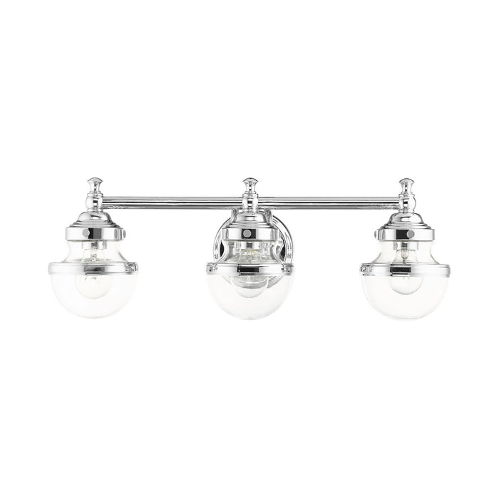 Livex Lighting 17413-05 Three Light Vanity, Polished Chrome