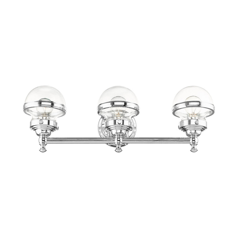Livex Lighting 17413-05 Three Light Vanity, Polished Chrome