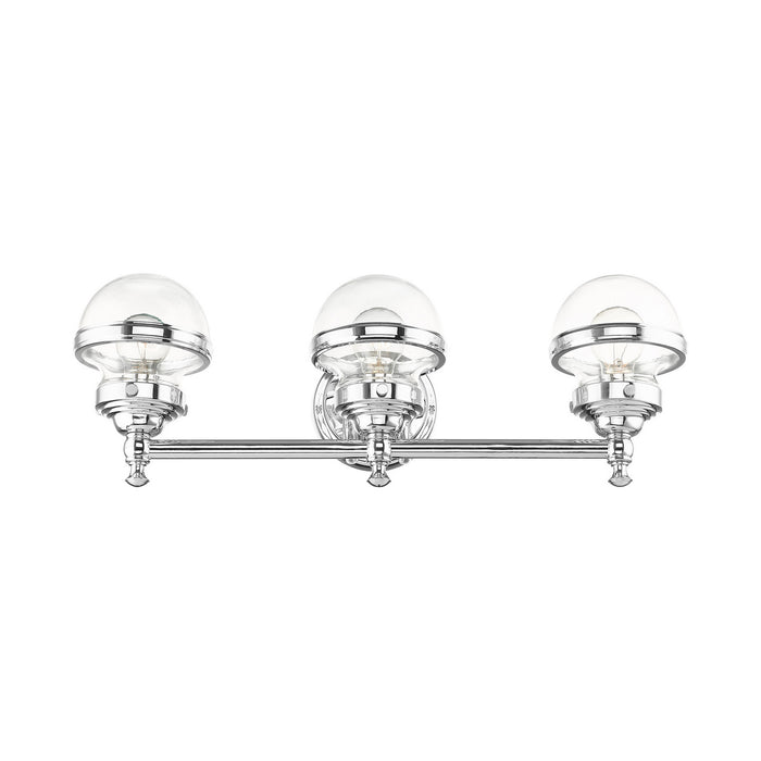 Livex Lighting 17413-05 Three Light Vanity, Polished Chrome
