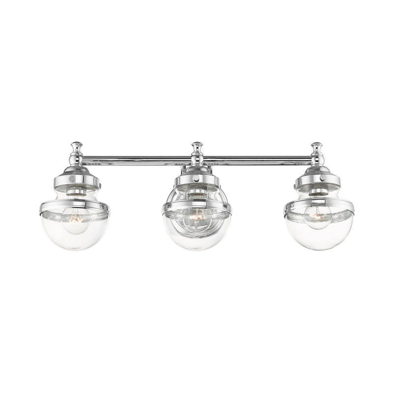 Livex Lighting 17413-05 Three Light Vanity, Polished Chrome