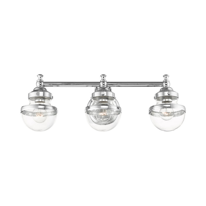 Livex Lighting 17413-05 Three Light Vanity, Polished Chrome