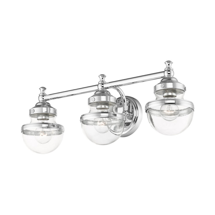 Livex Lighting 17413-05 Three Light Vanity, Polished Chrome