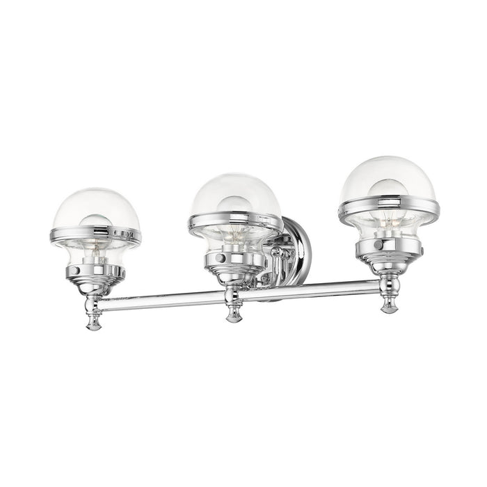 Livex Lighting 17413-05 Three Light Vanity, Polished Chrome