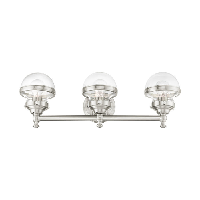 Livex Lighting 17413-91 Three Light Vanity, Brushed Nickel