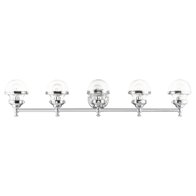 Livex Lighting 17415-05 Five Light Vanity, Polished Chrome