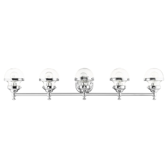Livex Lighting 17415-05 Five Light Vanity, Polished Chrome