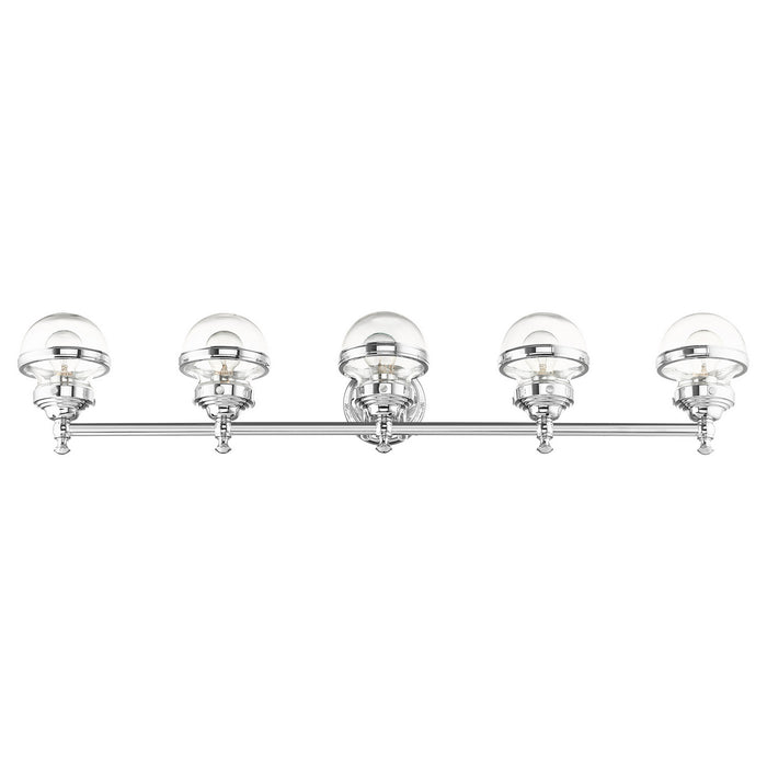 Livex Lighting 17415-05 Five Light Vanity, Polished Chrome