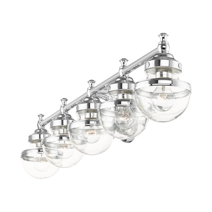 Livex Lighting 17415-05 Five Light Vanity, Polished Chrome