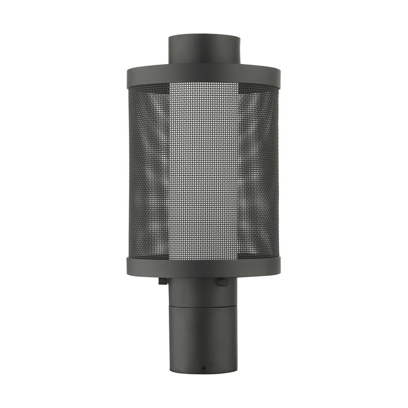 Livex Lighting 20684-14 One Light Outdoor Post Top Lantern, Textured Black