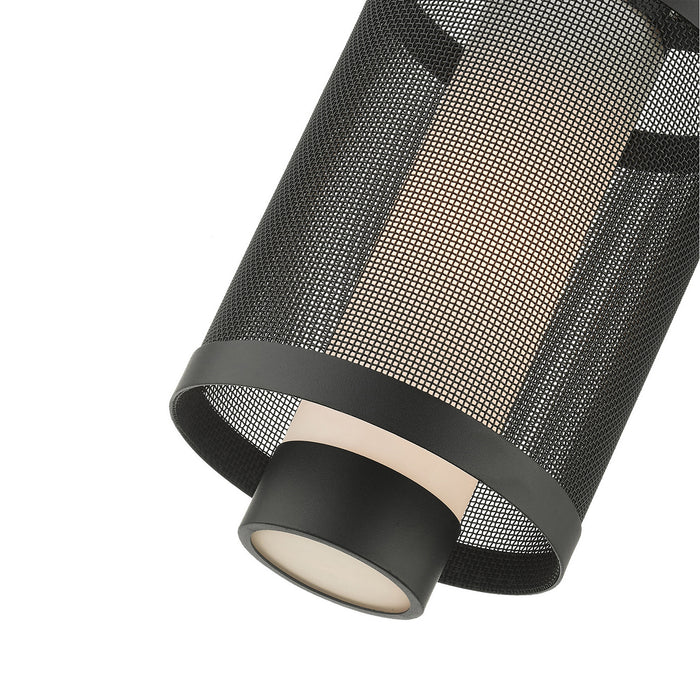 Livex Lighting 20685-14 One Light Outdoor Pendant, Textured Black
