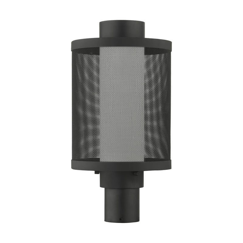 Livex Lighting 20686-14 One Light Outdoor Post Top Lantern, Textured Black