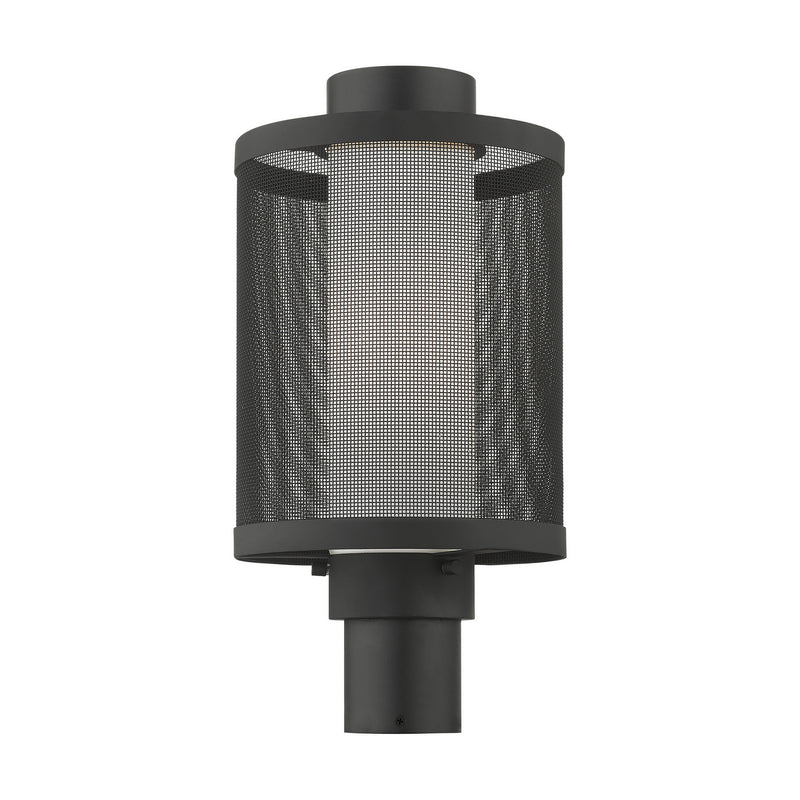 Livex Lighting 20686-14 One Light Outdoor Post Top Lantern, Textured Black