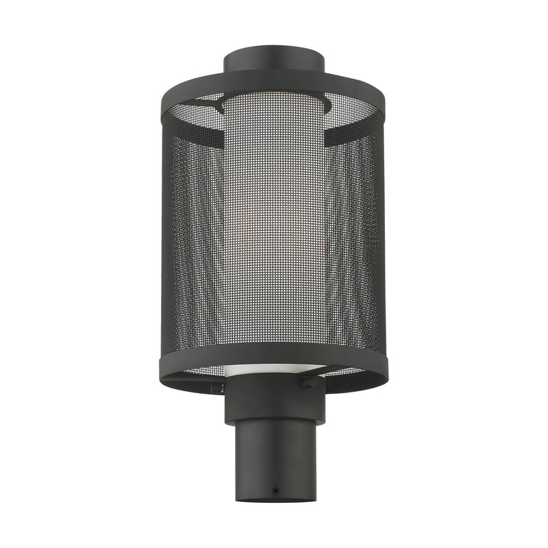 Livex Lighting 20686-14 One Light Outdoor Post Top Lantern, Textured Black