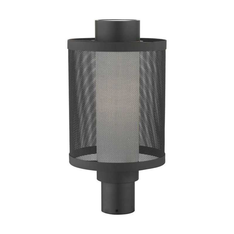 Livex Lighting 20686-14 One Light Outdoor Post Top Lantern, Textured Black