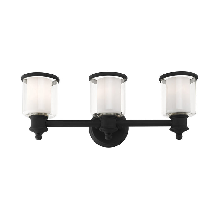 Livex Lighting 40213-04 Three Light Vanity, Black