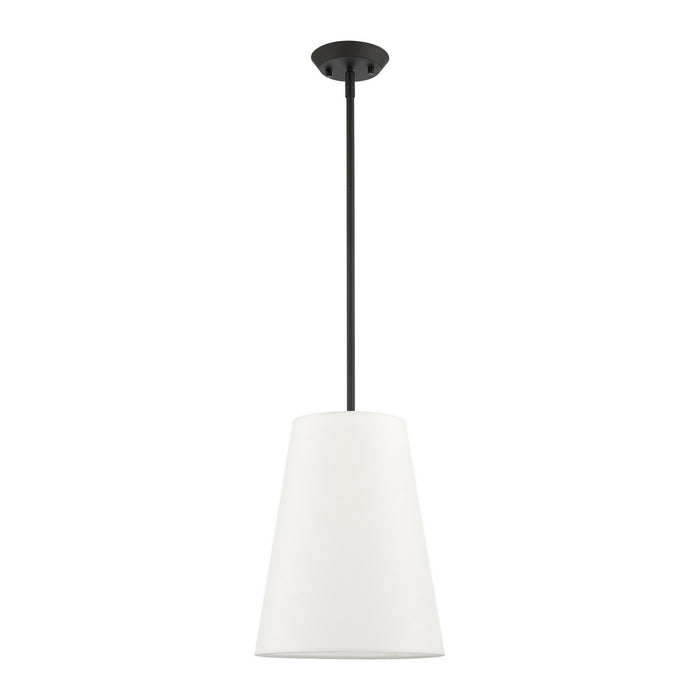 Livex Lighting 40567-04 One Light Pendant, Black