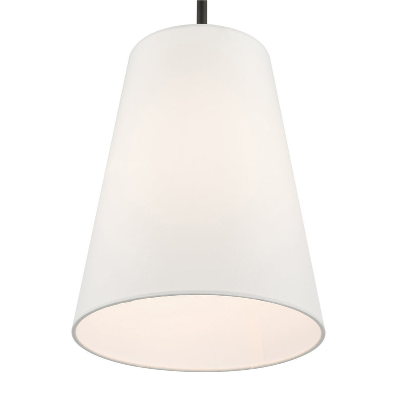 Livex Lighting 40567-04 One Light Pendant, Black