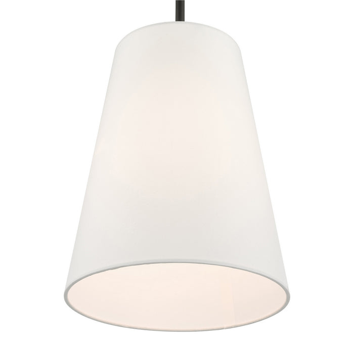 Livex Lighting 40567-04 One Light Pendant, Black