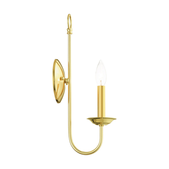 Livex Lighting 42681-02 One Light Wall Sconce, Polished Brass