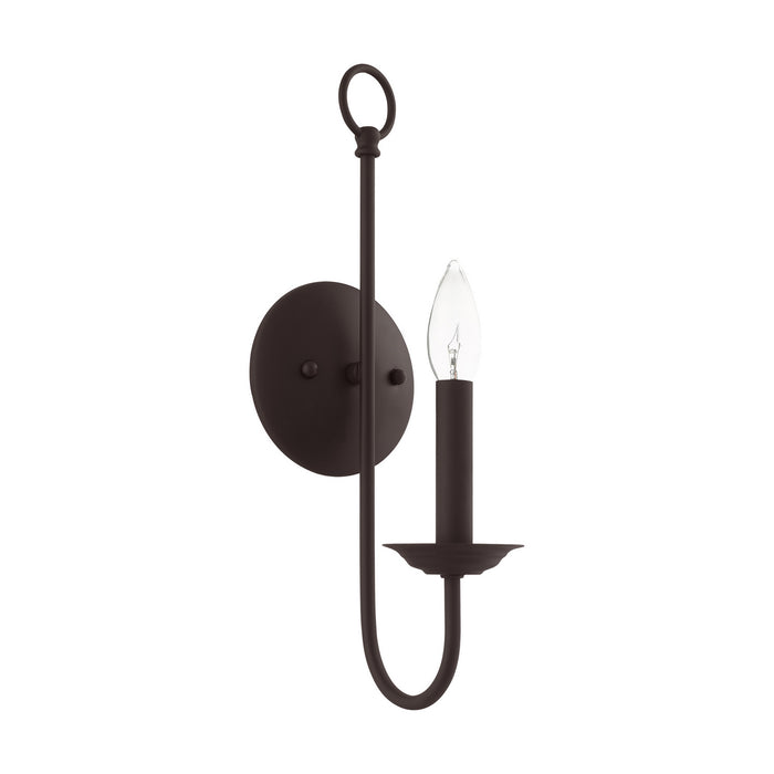 Livex Lighting 42681-07 One Light Wall Sconce, Bronze