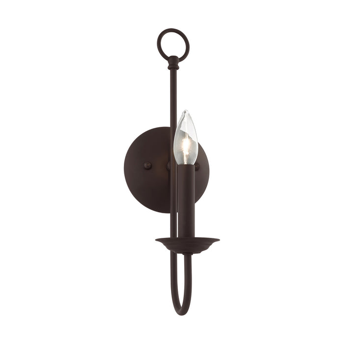 Livex Lighting 42681-07 One Light Wall Sconce, Bronze