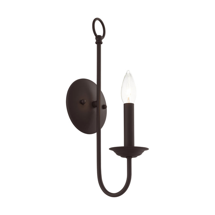 Livex Lighting 42681-07 One Light Wall Sconce, Bronze