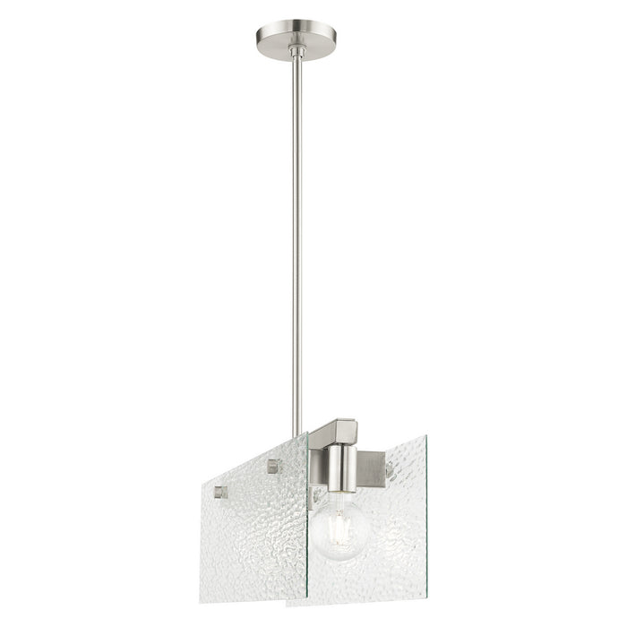 Livex Lighting 45623-91 Three Light Chandelier, Brushed Nickel