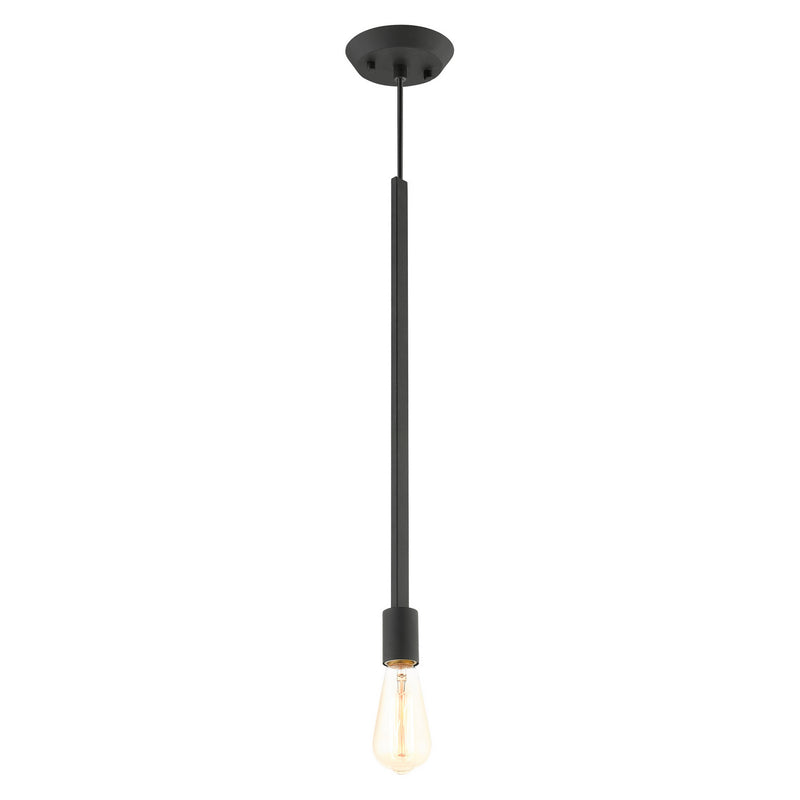 Livex Lighting 45831-04 One Light Pendant, Black