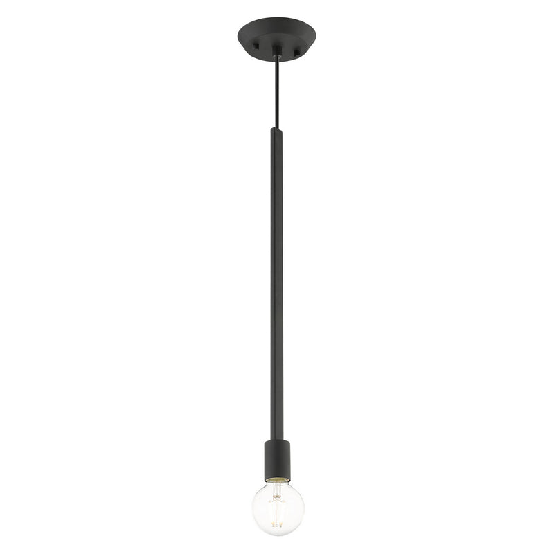 Livex Lighting 45831-04 One Light Pendant, Black