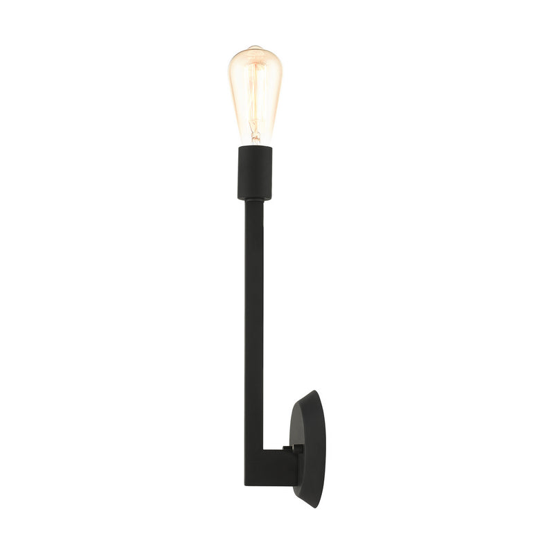 Livex Lighting 45839-04 One Light Wall Sconce, Black