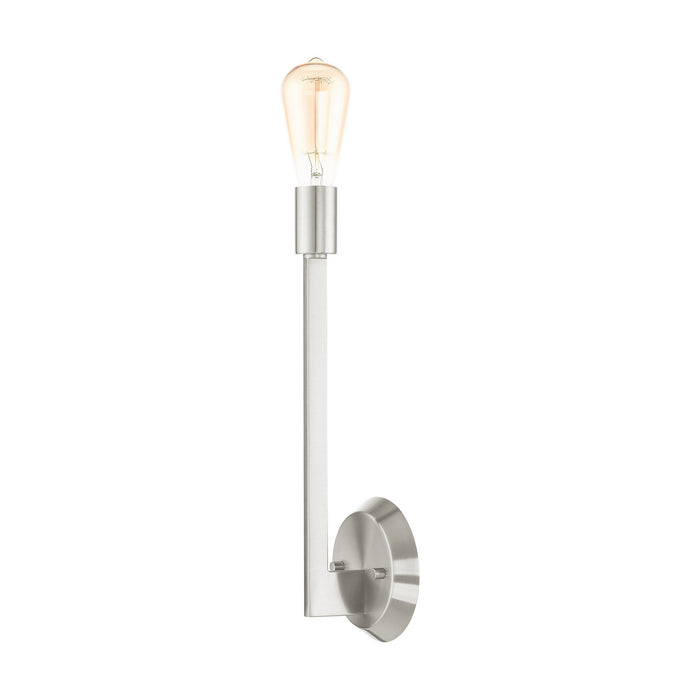 Livex Lighting 45839-91 One Light Wall Sconce, Brushed Nickel