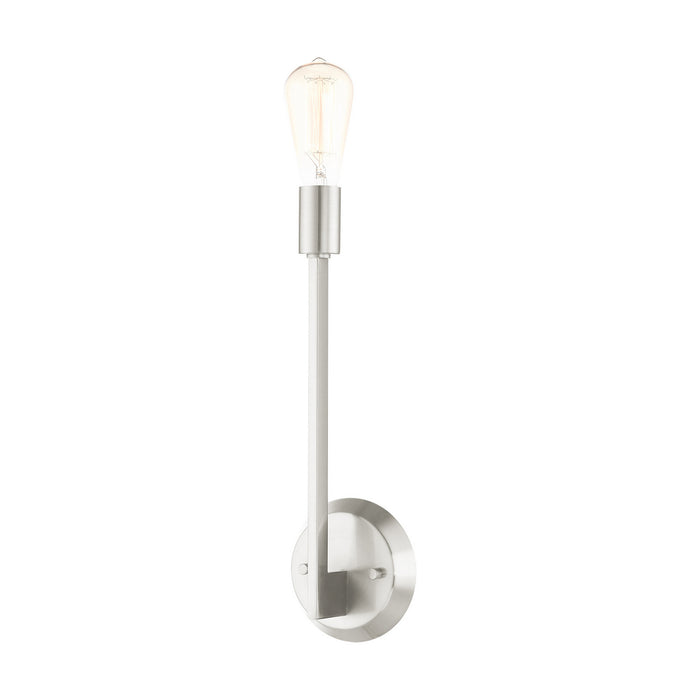 Livex Lighting 45839-91 One Light Wall Sconce, Brushed Nickel