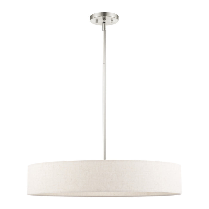 Livex Lighting 46035-91 Five Light Pendant, Brushed Nickel