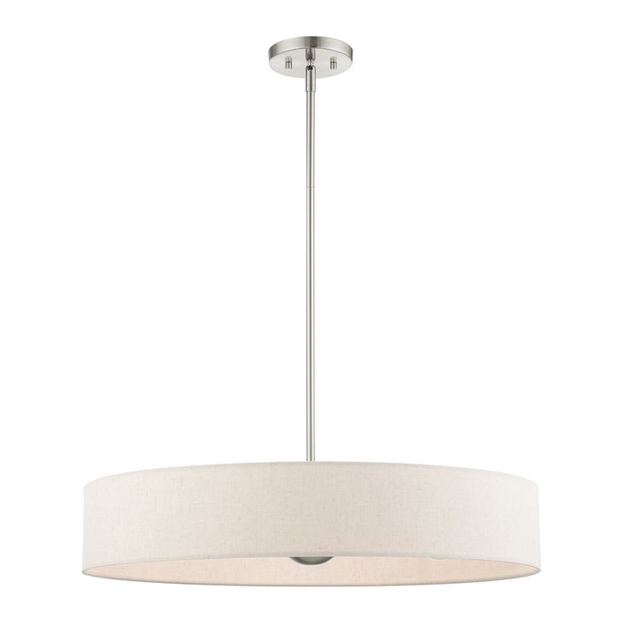 Livex Lighting 46035-91 Five Light Pendant, Brushed Nickel